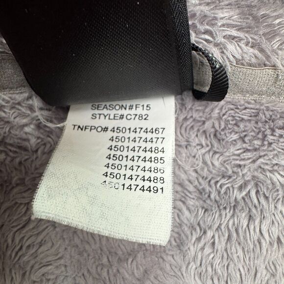 The North Face Osito 2 Fuzzy Sherpa Jacket Women Medium Gray Pocket Outdoor Hike - Picture 12 of 16